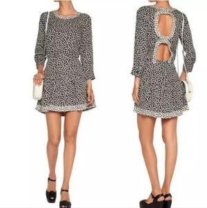 Current/Elliott Gray and White Mini Dress 0